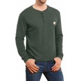 thumbnail image 2 of Aiyino Men's Loose Fit Heavyweight Long Sleeve Pocket Henley T-Shirt, 2 of 6