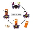 thumbnail image 6 of Halloween Crafts for Student Vampire Door Hanger Kit Halloween Party Favors Fun Diy Activities with Cardstock Paper and Foam for Holiday Home Decor 3 Piece Set, 6 of 7