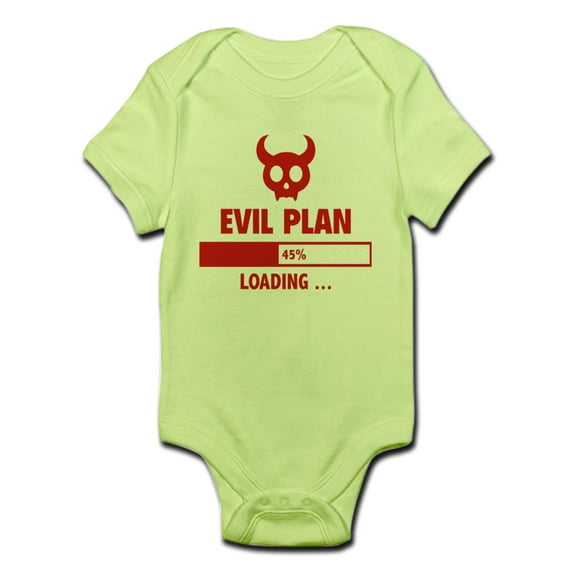 CafePress - Evil Plan Loading Infant Bodysuit - Baby Light Bodysuit