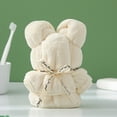 thumbnail image 7 of Clearance! Plertrvy Towel Set, Bath Towel Baby Gift Bear Shape Packed Coral Velvet Gift Pineapple Plaid Towel Gift Bear Towel *1x Coral Fleece Bear Shape Towel, 7 of 7