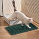 thumbnail image 5 of Pisexur Suministros para mascotas Tapete de silicona para recolección de arena de gatos de 15 x 9 pulgadas, lavable, a prueba de salpicaduras, impermeable e infalible parperros, gatos y animales, 5 of 6