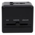 thumbnail image 3 of Universal Travel Adapter Multiple Color Power Adapter All-In-One with 2.1a USB Power Charger Converter Black EU US AU, 3 of 5
