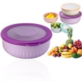 thumbnail image 2 of RUIG Plastic Mixing Bowl Set with Lids for Kitchen, Lightweight Storage Bowls, Large Salad Bowls for Baking, Prepping, Cooking and Serving Food, Dishwasher & Microwave Safe, 2 of 5