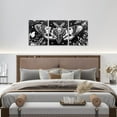 thumbnail image 4 of Hieng Boys Girls Black Moth Damask Canvas Wall Hieng for Living Room Bedroom Gothic Picture Wall Decor Kids Death Moth Bohemia Boho Painting Teens Bedroom Decor, 4 of 6