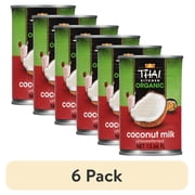 (6 pack) Thai Kitchen Gluten Free Organic Unsweetened Coconut Milk, 13.66 fl oz Can