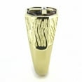 thumbnail image 2 of Anillo Color Oro Para Hombres de Acero Inoxidable Cruz con Respaldo Cafe, 2 of 4