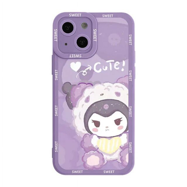 Sanrio Hello Kitty Kuromi Phone Case For Huawei P30 Lite P 30 Pro Camera Protection Silicone Cover For Honor X8 4G Fundas Couqe LXY