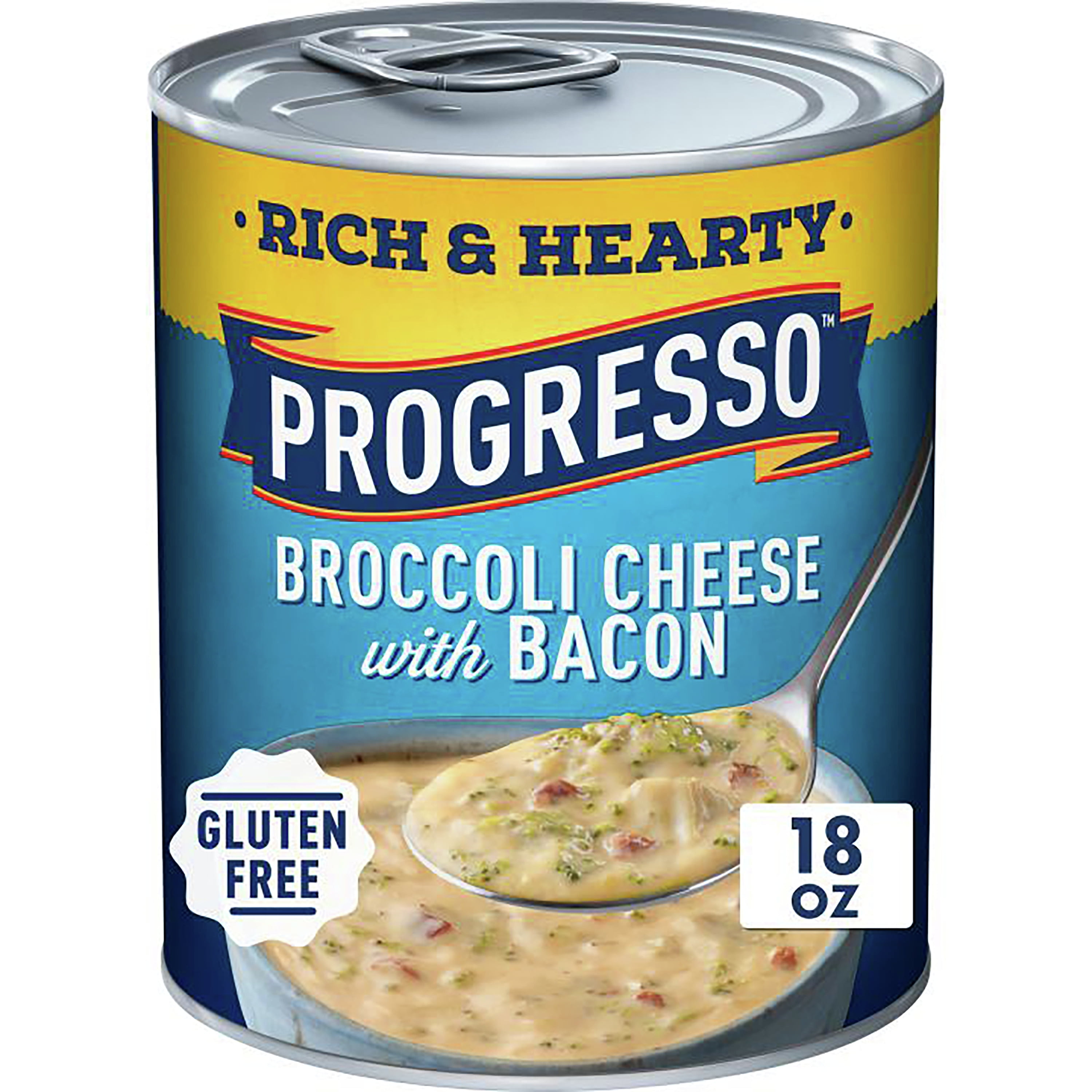 Progresso Rich & Hearty, Broccoli Cheese with Bacon Soup, Gluten Free, 18 oz