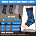 thumbnail image 4 of Neenca 2-Pack Ankle Brace Support for Men & Women,Plantar Fasciitis Socks with Arch Support Compression Ankle Support Foot Sleeve,Ligament Damage, Achilles Tendonitis, Sprained Ankle, 4 of 8