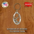 thumbnail image 5 of Whitetail Antler Keychain, Deer Antler, Deer, Outdoorsman, Hunting, M009KC, Key Fob, Key Ring, Keys, Zipper Pull, Luggage Tag, Pewter, Backpack, Over 300 Keychains Designs, Handmade in the USA, 5 of 5