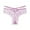 Pink, variant on ZQUUVOU Women's Lace Thongs Low Rise Sheer Jacquard Lace Panties Comfort No Show Underwears Draestring Thongs Beige