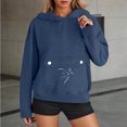 thumbnail image 4 of YAYUBA Fleece pet Cat Small Day Pouch Hoodie Carrier Holder Carrying Sweatshirt Kangaroo Pocket, 4 of 8