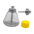 thumbnail image 4 of Dispensador de bomba de presión de 180 ml, botella de vidrio prensable, para uso doméstico, con escalas medidoras, recargable, a prueba de fugas, para, 4 of 7