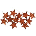 thumbnail image 6 of Northlight 12ct Matte Glittered Star Shatterproof Christmas Ornament Set 5" - Orange, 6 of 8