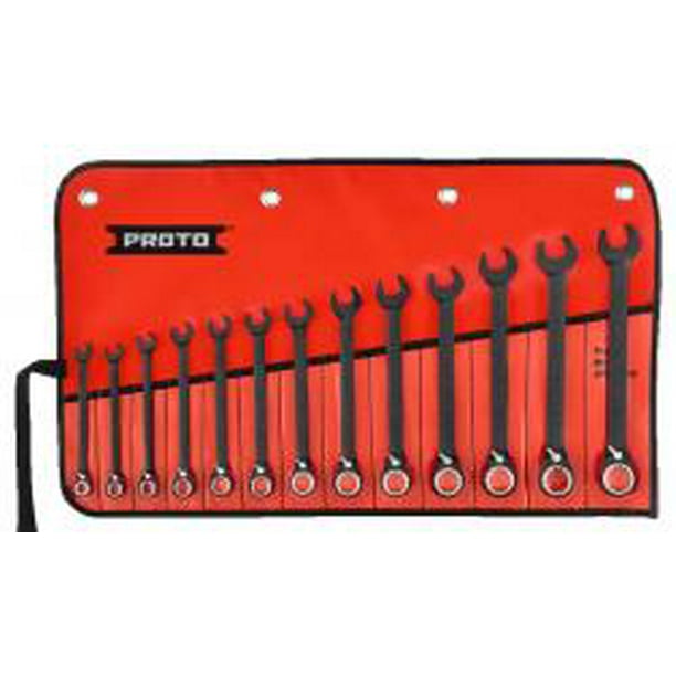 Proto Ratcheting Wrench Set Black Chrome JSCVM13S