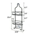 thumbnail image 5 of Hanging Shower Caddy Over Showerhead with Soap Holder and Hooks, 3-Shelf Bathroom Shower Organizer Storage Rack, 5 of 9