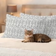 thumbnail image 3 of White Black Striped Outdoor Waterproof Pillow Covers, Abstract Modern Art Irregular Stripe Decorative Rectangle Throw Pillowcase Sofa Cushion Sham for Patio/Couch/Chair, 20"x12" 2 Pack, 3 of 8