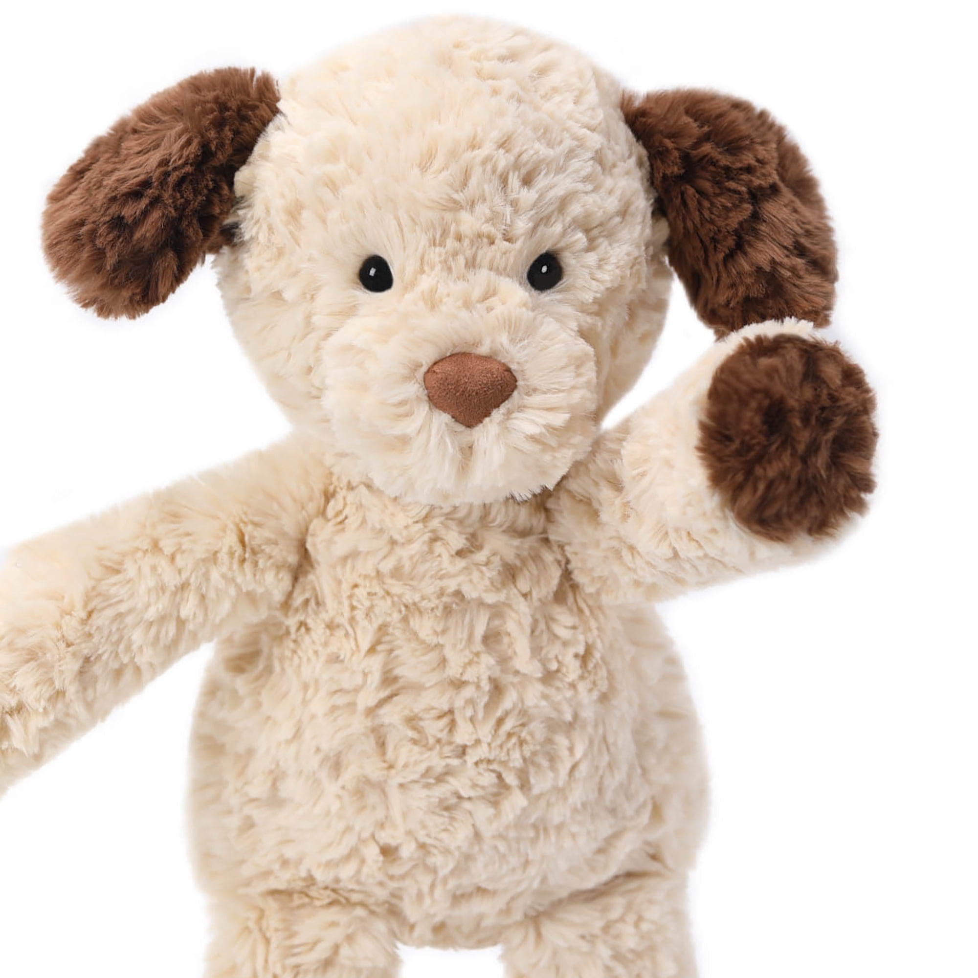 McHugs: Cute Pet Series - Toffee Dog - 9.8" Brown-Cream Stuffed Animal Plush, Soft Weighted Cuddle Toy, Cozy Comfort Play Companion, Baby-Toddler-Kids