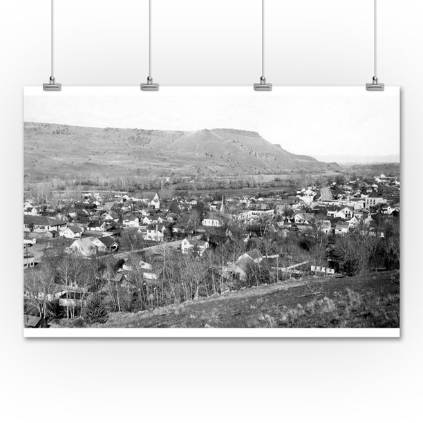 John Day, Oregon Town View Photograph (36x54 Giclee Gallery Print, Wall