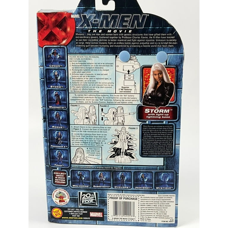 2000 MARVEL X-MEN MOVIE SERIES HALLE BERRY AS STORM TOY BIZ