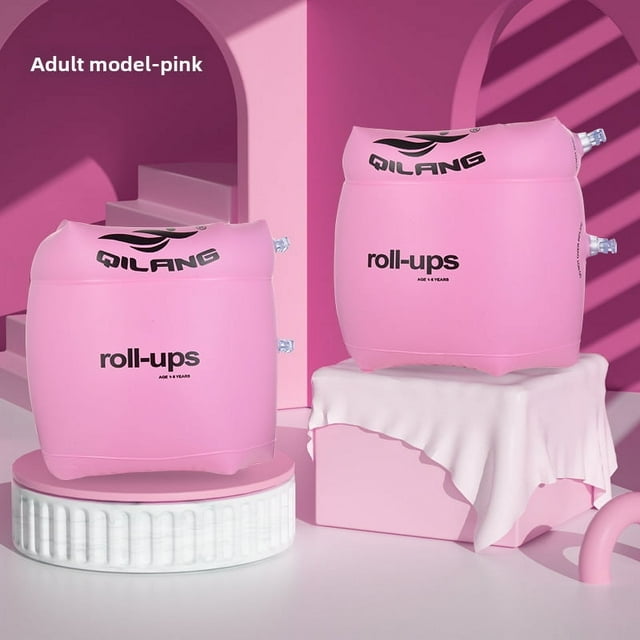 Anillo de brazo inflable para principiantes que aprenden a nadar, anillo de natación con bolsa de aire engrosada para niños adultos, cilindro inflable de PVC, manga de agua