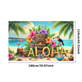 thumbnail image 3 of Tropical Design Hawaii Banner Colorful Elements Beach Theme Aloha Banner for Summer Party Luau Event Island Celebration, 3 of 6