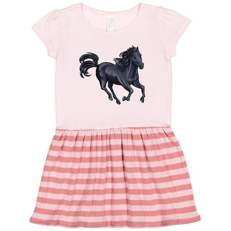 

Inktastic Beautiful Galloping Black Horse Gift Toddler Girl Dress