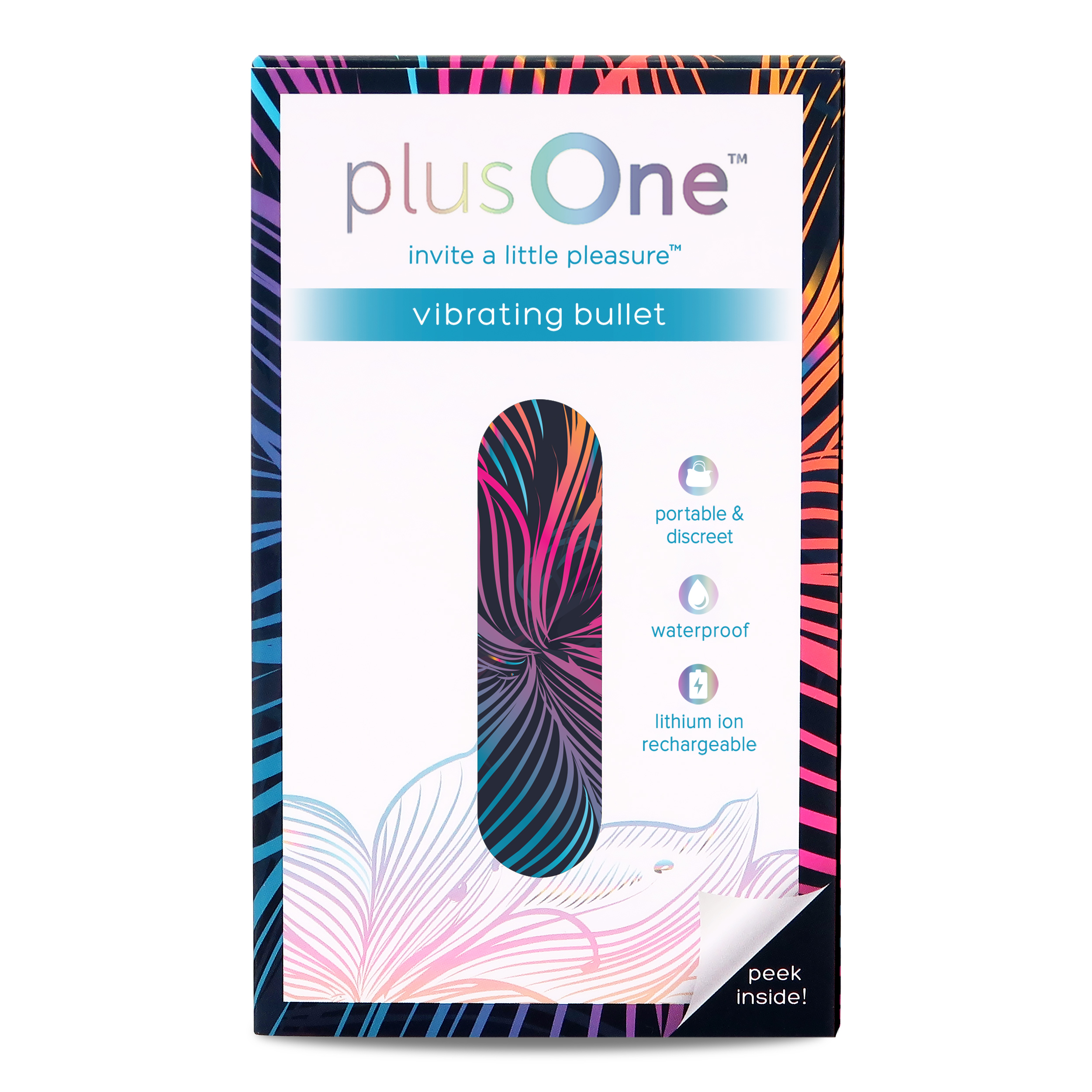 plusOne Vibrating Bullet Soft Touch Massager, 10 Vibration Settings, Waterproof - image 12 of 12
