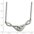 thumbnail image 3 of Chisel Stainless Steel Polished Infinity Symbols Pendant Necklace, 3 of 4