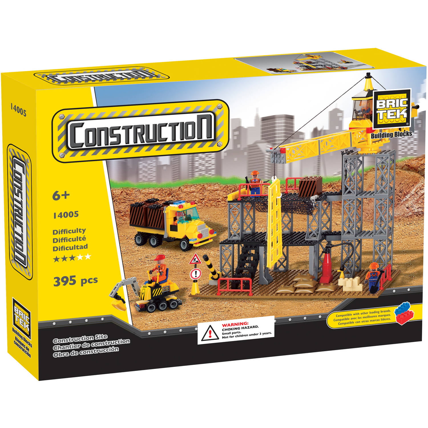 2 Mini Racers BricTek Construction Building Toy Block Brick Bric Tek 21508 