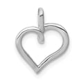 thumbnail image 2 of Finest Gold 14K White Gold 0.05 CTW Diamond Heart Pendant, 2 of 4