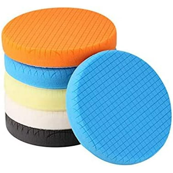 Polishing Pad, 5pcs 150mm/6inch Buffing Sponge Buffing Kit for Car Polishing Pad/for RO/DA Dual Action Buffing
