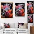 thumbnail image 4 of Designart "Coral Wonders with Orange Butterfly Fish III" Animals Framed Wall Art - Modern Pink Butterfly Fish Living Room Framed Canvas Art, 4 of 6