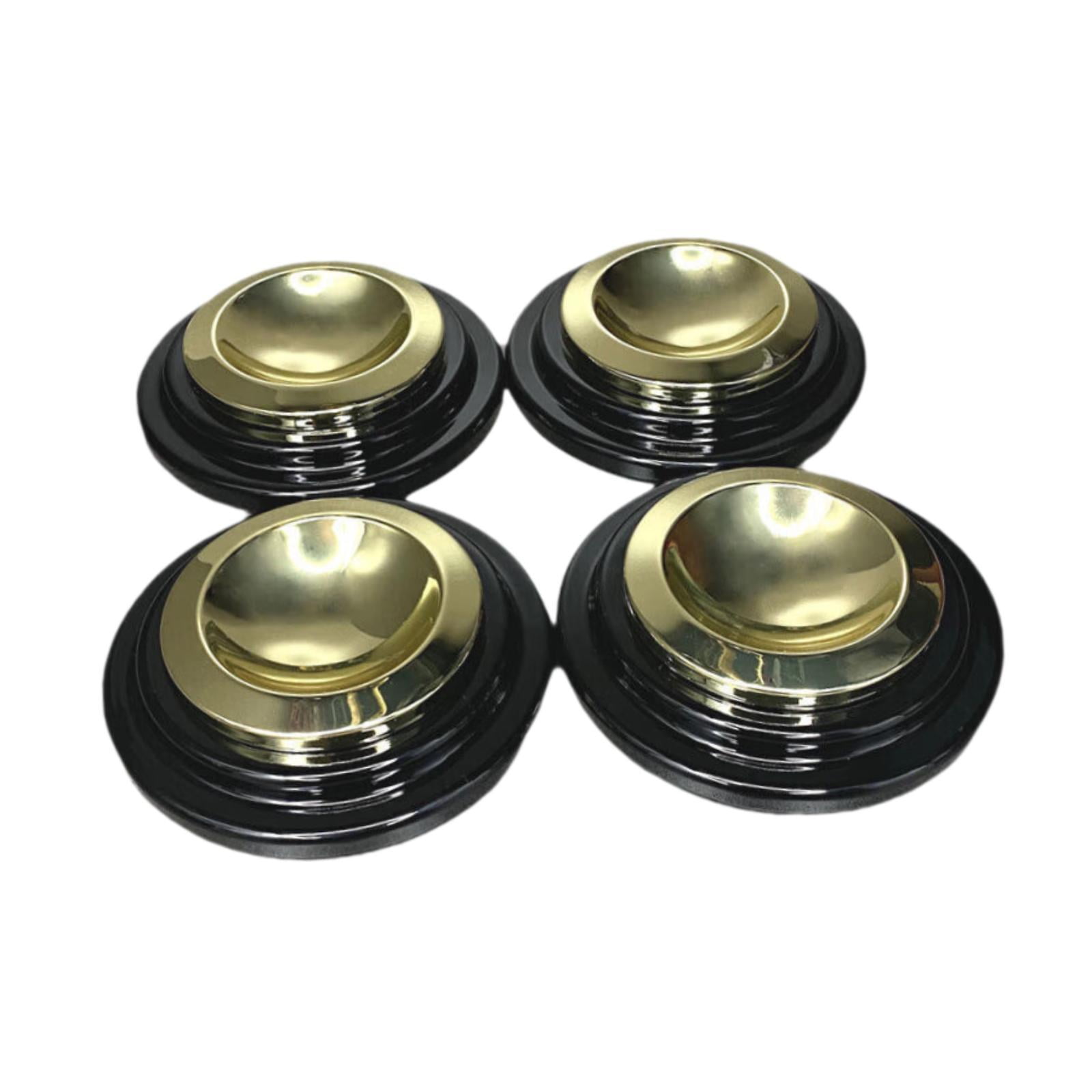 4 Pack Piano Casters Piano Caster Cups Metal Rubber Bottom Grand Piano Floor Protectors for Concert Home Use