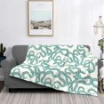 thumbnail image 2 of Rateoe Hand Drawn Snake Pattern Flannel Throw Blanket, Ultra-soft Blanket for Bed, Couch, Car, Hypoallergenic Anti-pilling blanket-80"x60"(Horizontal), 2 of 6