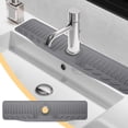 thumbnail image 2 of Silicone Sink Faucet Splash Guard Mat Draining Drying Pad Catcher for Kitchen Bathroom Countertops Utensil Organizer, 2 of 7