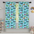 thumbnail image 5 of Blackout Kids Curtains,Blue Cartoon Dinosaurs Repeating Pattern Childrens Insulated Curtains Set Of 2,Bedroom Essentials,Toddler Room Decor 42"x63", 5 of 5