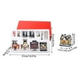 thumbnail image 3 of 12 Pcs Christmas Village Sets with LED Lighted Houses and Figurines, Resin Winter Village Display for Xmas Town Scene Desktop Table Indoor Room Decor, 3 of 9