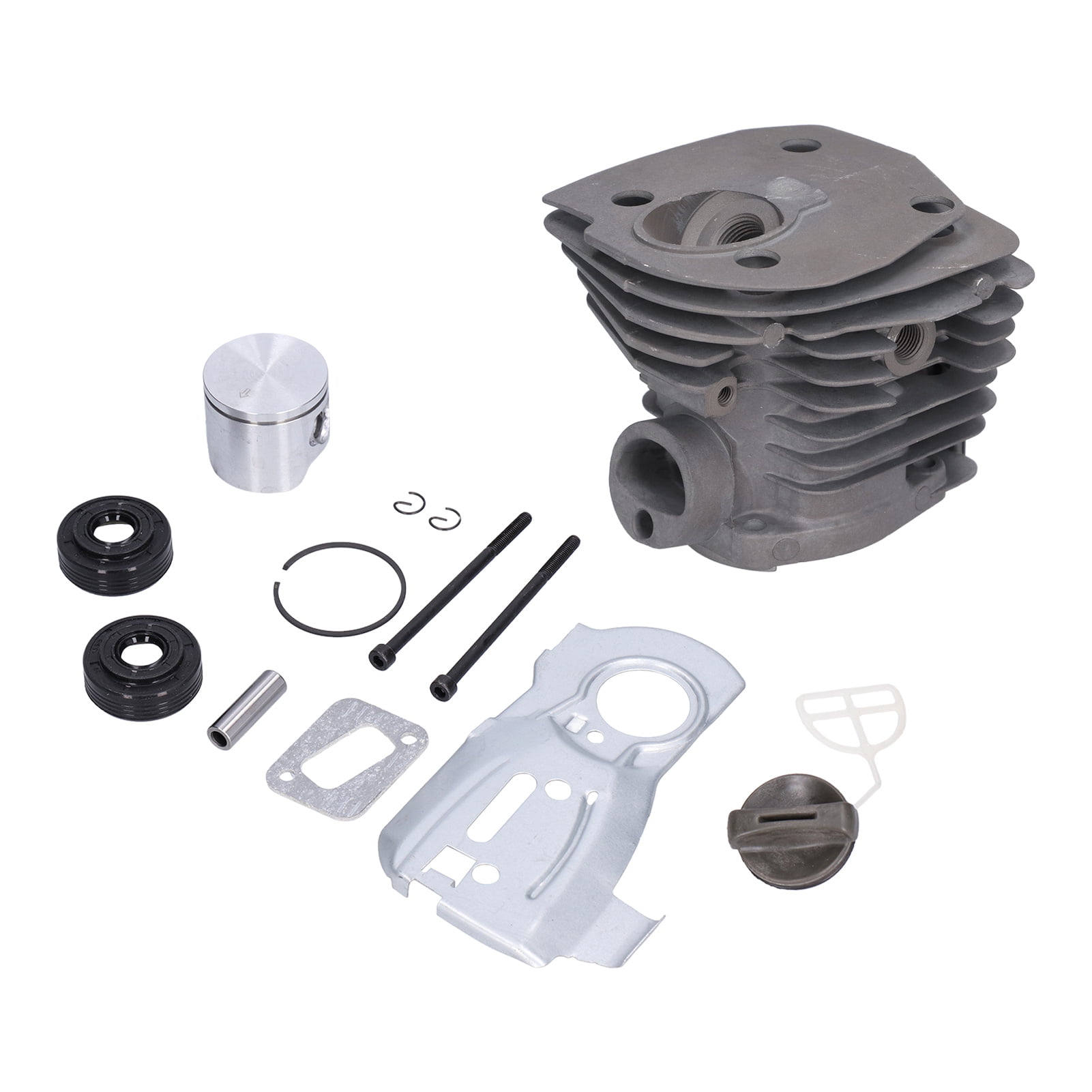 Zerodis 44mm Cylinder Piston Oil Top End Rebuild Kit 503869971 Replacement  For 340 345 350 Chain Saw,503932302