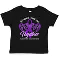 thumbnail image 3 of Inktastic Staying Strong Together Alzheimer's Awareness Purple Ribbon Boys or Girls Baby T-Shirt, 3 of 5