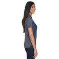 thumbnail image 3 of CORE365 CE101W Women's Balance Colorblock Performance Piqué Polo-Classic Navy Heather/ Carbon-S, 3 of 3