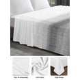 thumbnail image 6 of Black White Ombre Queen Size Flat Sheet, Wrinkleproof & Fadeproof Cooling Flat Bed Sheet Only, Vintage Minimalism Abstract Stripes Breathable Soft Bedding Top Sheets 90 x 102 Inches, 6 of 8
