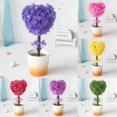 thumbnail image 3 of Gwong Decoración hogareña Plantas artificiales Falso Plum Blossom Paisajismo Partido de plástico Simulación de boda Árbol Topiary para sala de estar Gwong 21071458, 3 of 6