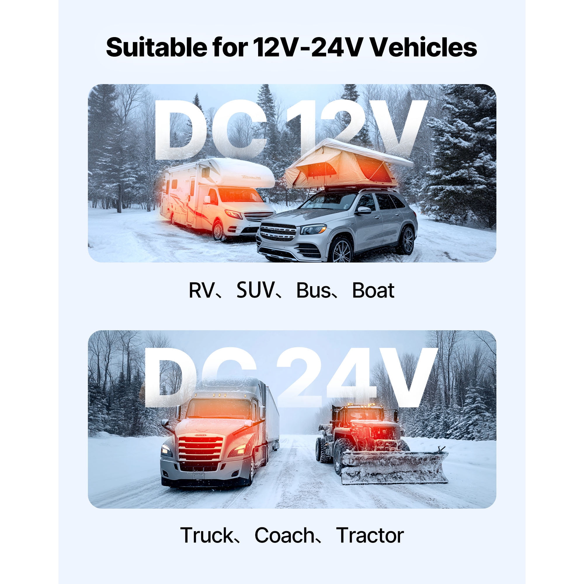 KFFKFF 8 kW Diesel Air Heater, 12-24V DC, Efficient Heating System with Remote Control and LCD Display, Quiet Operation, Pre-Heating Feature, Suitable for RVs, Trucks, Campers, Vans, Boats