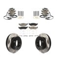 thumbnail image 1 of Transit Auto Front Hub Bearing Assembly Coated Drilled Slotted Disc Brake Rotors and Ceramic Pads Kit for Car 2005-2009 Ford F-450 Super Duty 4 X 2 with 8 Lug Wheels KBB-125504, 1 of 11