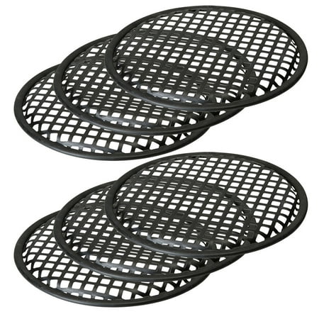 3 Pairs 10 Inch Subwoofer Metal Waffle Grills - Universal Speaker Cover (Best Speakers And Subwoofer)