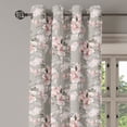 thumbnail image 3 of Ambesonne Floral Grommet Curtain, Blossoming Art Roses Leaves, 50"x72", Grey and Pale Rose, 3 of 5