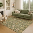 thumbnail image 6 of Addison Rugs Chantille Indoor/Outdoor Traditional Olive Machine Washable Rectangle Rug, 10' x 14', 6 of 8