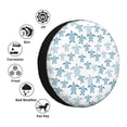thumbnail image 4 of Sikiie Hand Drawn Turtle PVC Leather Spare Tire Wheel Cover Spare Tire Cover, for Car Truck SUV Camper Trailer Universal Fit(14-17in)-15 inch, 4 of 6