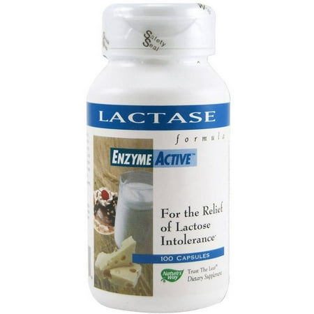 Nature's Way de formule lactase, enzymes actives Capsules, 100 CT